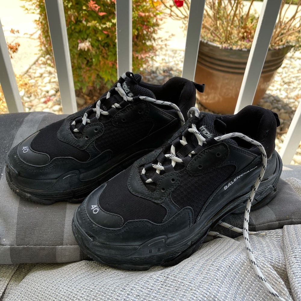 Balenciaga Triple S Calfskin Sneakers